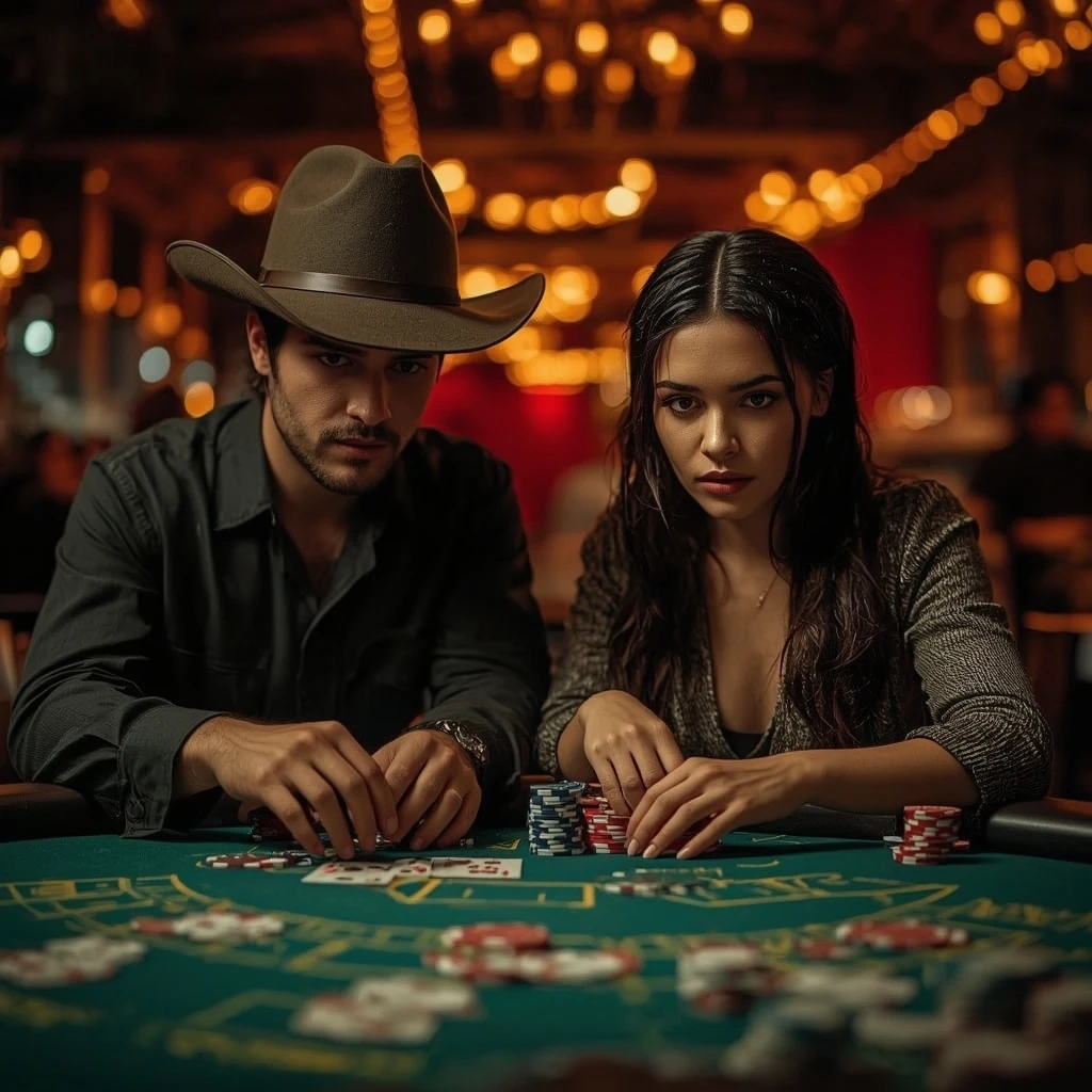 photo de deux joueurs de poker WAZAMBA CASINO