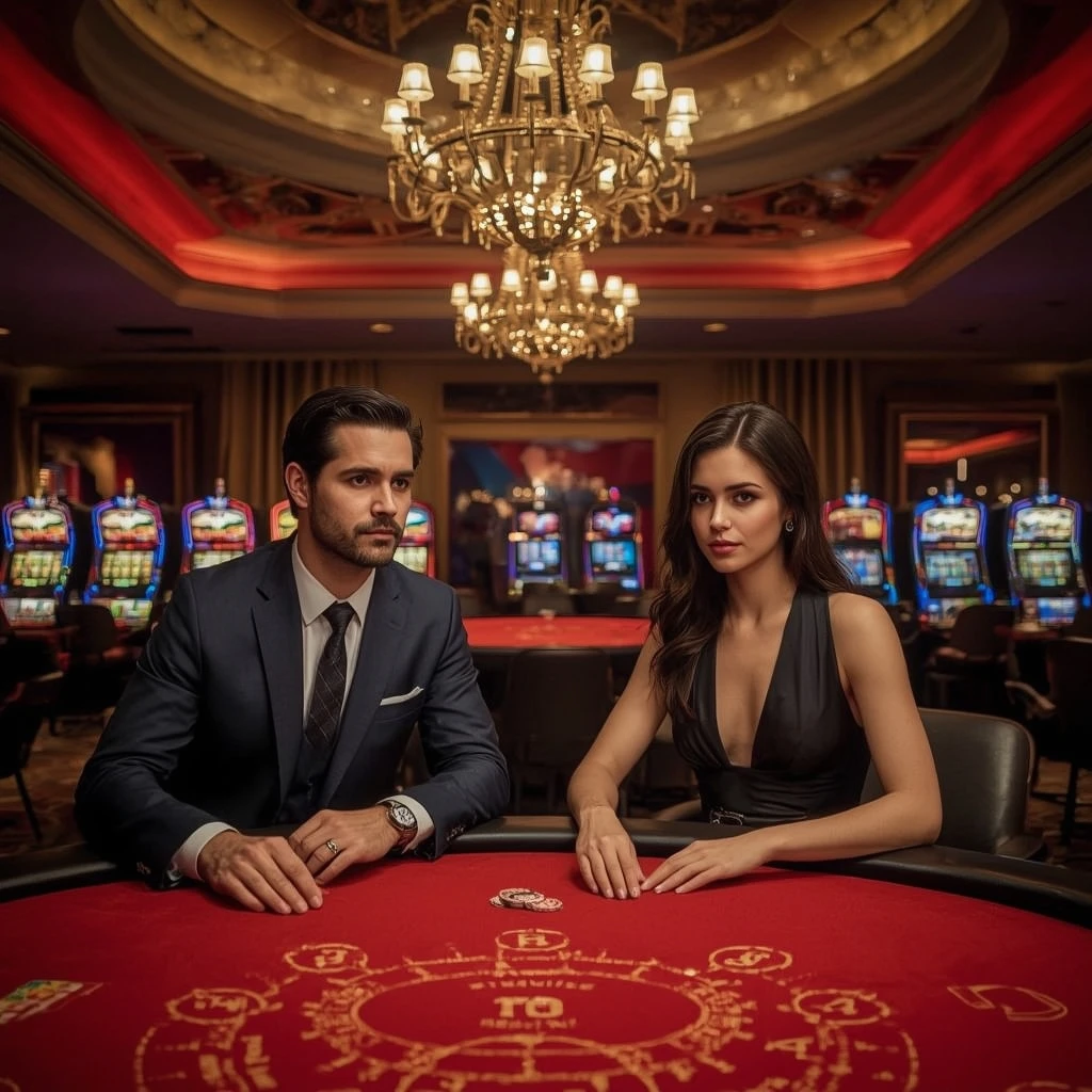 Deux joueurs de poker dans un casino Wazamba